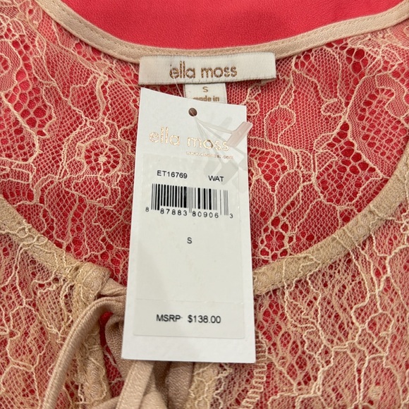 Ella Moss tank top in coral - Picture 5 of 5